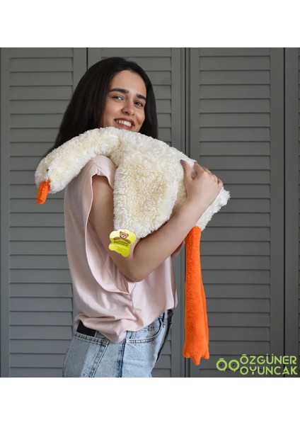 Uyku Arkadaşı Kaz Peluş Oyuncak 90 cm Yumuşacık Dokusu ile Kaz Peluş Oyuncak fiyatları