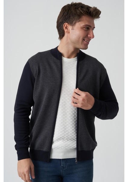 Abrantes K491 Slim Fit Fermuarlı Triko Hırka Laci fiyatları