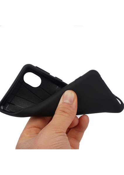 - Samsung Galaxy A01 Core - Kılıf Mat Soft Esnek Biye Silikon - Mor - T16436