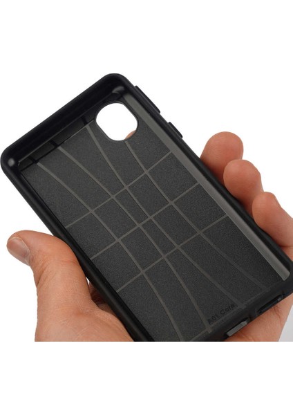 - Samsung Galaxy A01 Core - Kılıf Mat Soft Esnek Biye Silikon - Mor - T16436