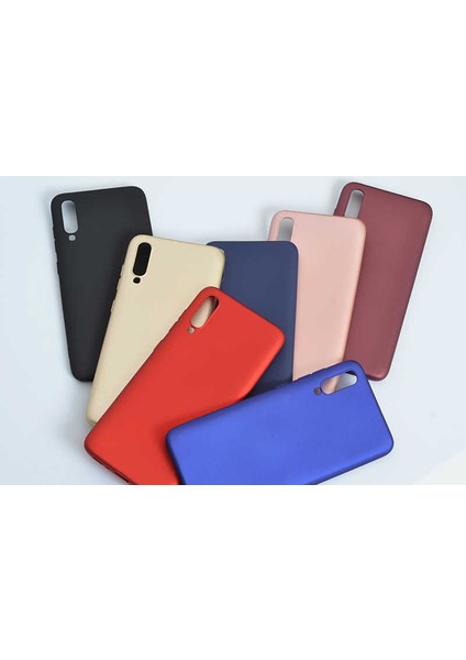 - Samsung Galaxy A70 - Kılıf Mat Soft Premier Silikon Kapak - Lacivert - T8060