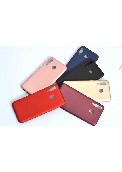- Samsung Galaxy M30 - Kılıf Mat Soft Premier Silikon Kapak - Gold - T8061
