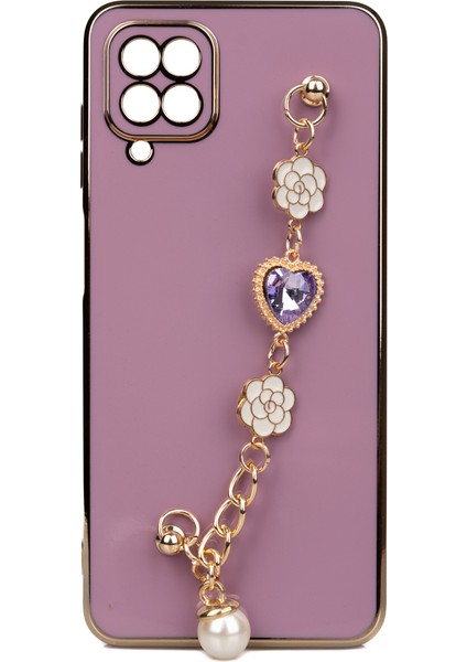 - Samsung Galaxy A12 - Kılıf El Tutamaçlı Kamera Korumalı Taka Silikon Kapak - Pembe - T23482 fiyatları