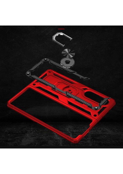 - Samsung Galaxy Z Fold 3 - Kılıf Yüzüklü Zırh Tank Vega Kapak - Mavi - T20103 indirimleri