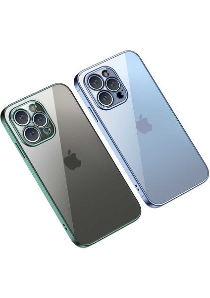 - Apple iPhone 13 Pro Max - Kılıf Kenari Düz Gbox Silikon Kapak - Siyah