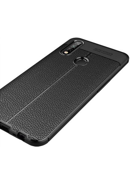 - Oppo A31 - Kılıf Auto Focus Karbon Niss Silikon Kapak - Siyah - T15059