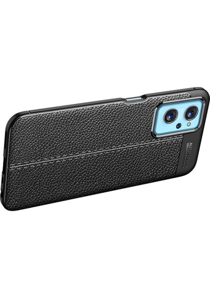 - Oppo A76 - Kılıf Auto Focus Karbon Niss Silikon Kapak - Siyah - T23506