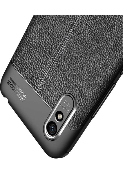 - Xiaomi Redmi 9A - Kılıf Auto Focus Karbon Niss Silikon Kapak - Kırmızı - T14364