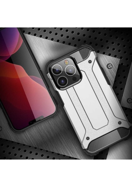 - Apple iPhone 13 Pro Max - Kılıf Çift Katman Zırh Tank Crash Military Kapak - Siyah - T19056 indirimleri