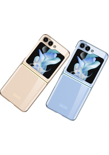 - Samsung Galaxy Z Flip 5 - Kılıf Kıpta Lensli Kapak - Renksiz - T28275