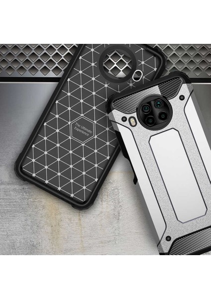- Xiaomi Mi 10T Lite 5G - Kılıf Çift Katman Zırh Tank Crash Military Kapak - Siyah - T15691
