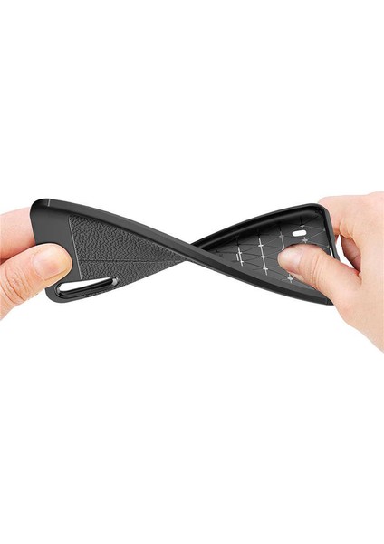 - Samsung Galaxy M10 - Kılıf Auto Focus Karbon Niss Silikon Kapak - Gri - T7679