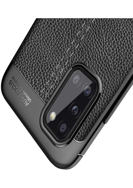 - Samsung Galaxy A31 - Kılıf Auto Focus Karbon Niss Silikon Kapak - Lacivert - T13778