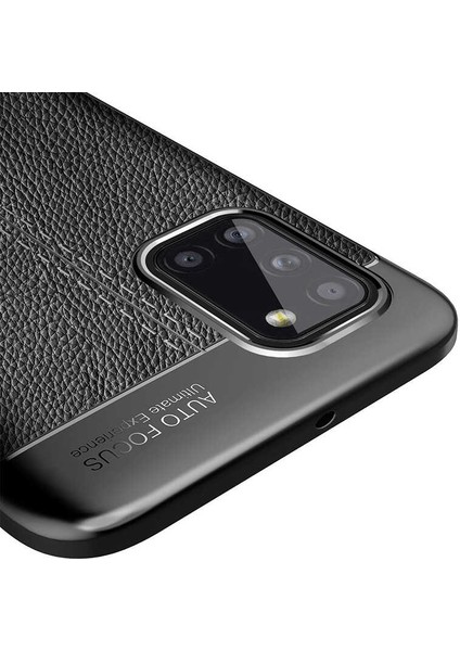 - Samsung Galaxy A31 - Kılıf Auto Focus Karbon Niss Silikon Kapak - Lacivert - T13778