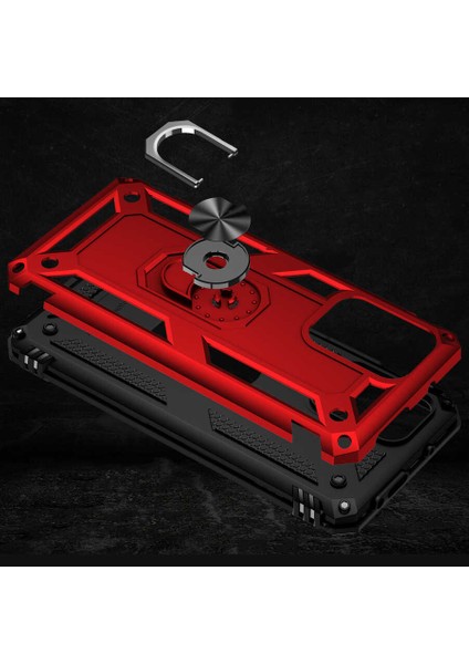 - Xiaomi Poco X3 GT - Kılıf Yüzüklü Zırh Tank Vega Kapak - Gri - T20137 fırsatları