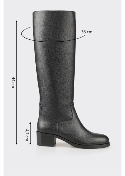 Siyah Deri Kadın Çizme indirimleri