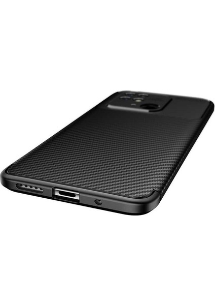 - Xiaomi Poco C40 - Kılıf Auto Focus Karbon Negro Silikon Kapak - Lacivert - T23537