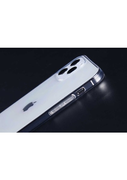 - Apple iPhone 12 Pro Max - Kılıf Koruyucu Esnek İmax Silikon - Renksiz