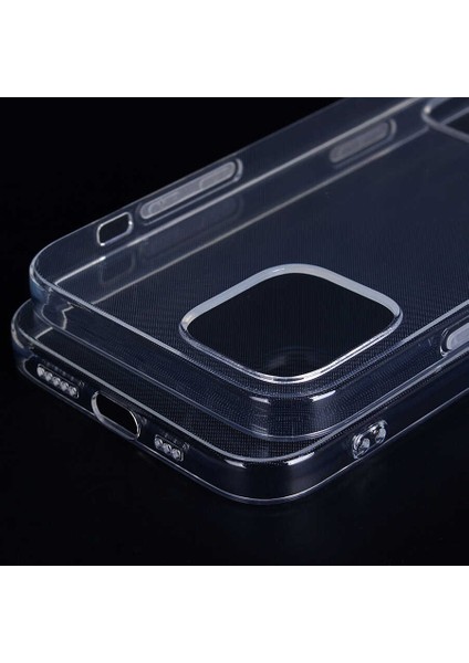 - Apple iPhone 12 Pro Max - Kılıf Koruyucu Esnek İmax Silikon - Renksiz