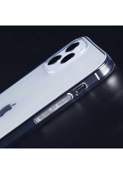 - Apple iPhone 12 Pro Max - Kılıf Koruyucu Esnek İmax Silikon - Renksiz
