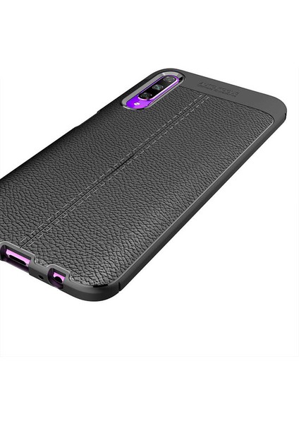 - Huawei P Smart Pro 2019 - Kılıf Auto Focus Karbon Niss Silikon Kapak - Siyah