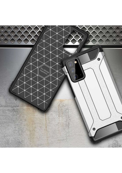- Samsung Galaxy Note 20 - Kılıf Çift Katman Zırh Tank Crash Military Kapak - Rose Gold - T14179 indirimleri