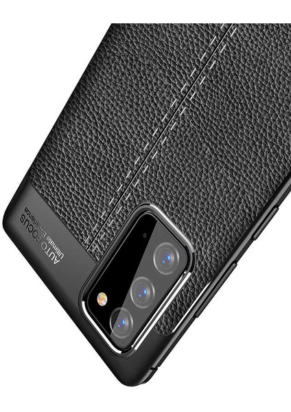- Samsung Galaxy Note 20 - Kılıf Auto Focus Karbon Niss Silikon Kapak - Lacivert - T14178