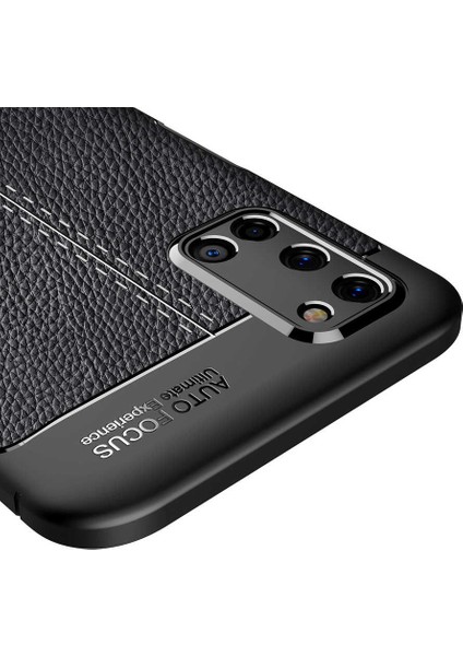 - Oppo A52 - Kılıf Auto Focus Karbon Niss Silikon Kapak - Lacivert - T15053