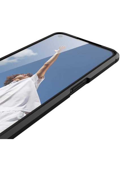 - Oppo A52 - Kılıf Auto Focus Karbon Niss Silikon Kapak - Lacivert - T15053