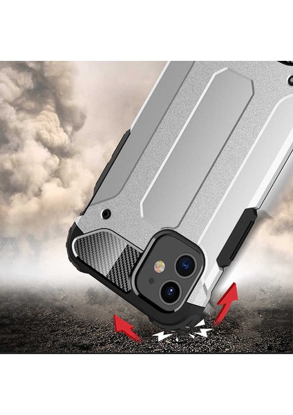 - Apple iPhone 12 - Kılıf Çift Katman Zırh Tank Crash Military Kapak - Siyah - T14202 indirimleri