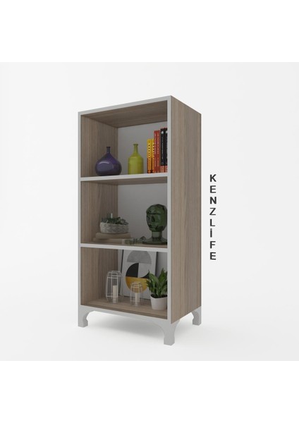 Kenzlife kitaplık tuğçe 088*030*020 crd ayaklı mutfak dolabı banyo ofis ayakkabılık kiler