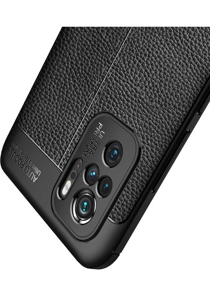 - Xiaomi Redmi Note 10S - Kılıf Auto Focus Karbon Niss Silikon Kapak - Siyah