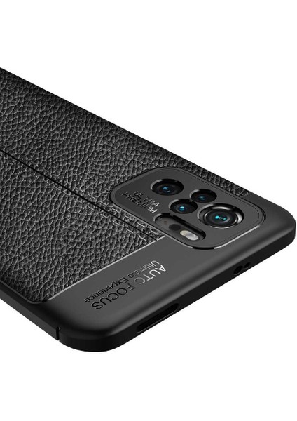 - Xiaomi Redmi Note 10S - Kılıf Auto Focus Karbon Niss Silikon Kapak - Siyah