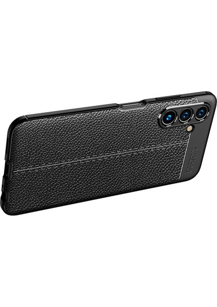 - Samsung Galaxy A04S - Kılıf Auto Focus Karbon Niss Silikon Kapak - Siyah - T24382