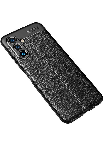 - Samsung Galaxy A04S - Kılıf Auto Focus Karbon Niss Silikon Kapak - Siyah - T24382