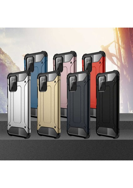 - Xiaomi Poco X3 GT - Kılıf Çift Katman Zırh Tank Crash Military Kapak - Kırmızı - T18840