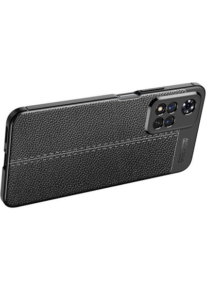 - Xiaomi Redmi Note 11 Pro 5G - Kılıf Auto Focus Karbon Niss Silikon Kapak - Lacivert - T19705