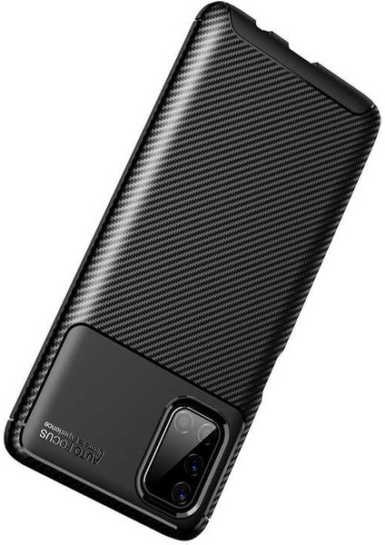 - Samsung Galaxy M51 - Kılıf Auto Focus Karbon Negro Silikon Kapak - Siyah - T15160