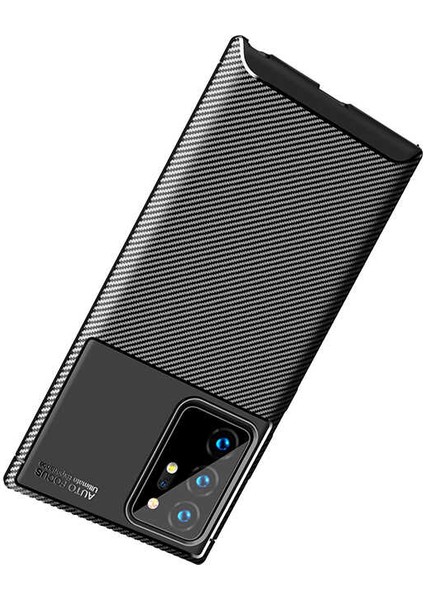 - Samsung Galaxy Note 20 Ultra - Kılıf Auto Focus Karbon Negro Silikon Kapak - Lacivert - T14180