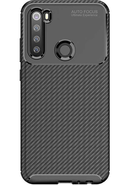- Xiaomi Redmi Note 8T - Kılıf Auto Focus Karbon Negro Silikon Kapak - Siyah