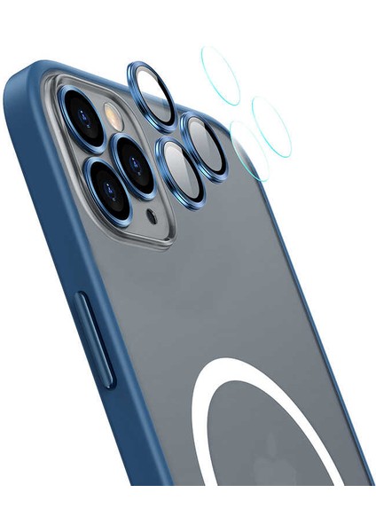 - Apple iPhone 13 Pro - Kılıf Kablosuz Şarj Destekli Magsafe Mokka Kapak - Koyu Mor