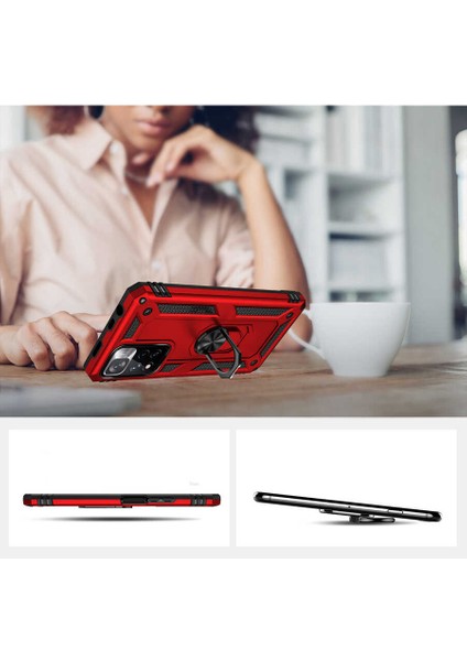 - Xiaomi Redmi Note 11 Pro Plus 5G - Kılıf Yüzüklü Zırh Tank Vega Kapak - Gri - T20477 fırsatları