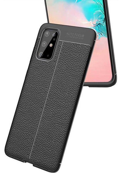 - Samsung Galaxy S20 Plus - Kılıf Auto Focus Karbon Niss Silikon Kapak - Lacivert - T11778