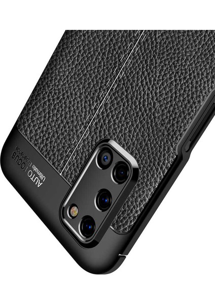 - Oppo A92 - Kılıf Auto Focus Karbon Niss Silikon Kapak - Lacivert