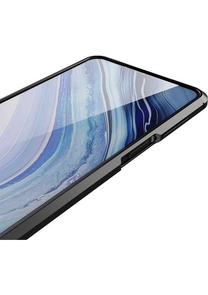 - Xiaomi Redmi Note 9 Pro - Kılıf Auto Focus Karbon Niss Silikon Kapak - Lacivert - T14676