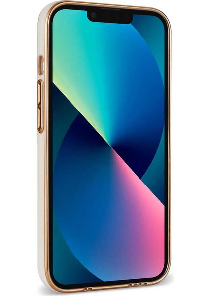 - Apple iPhone 13 - Kılıf Koruyucu Bark Kartlıklı Kapak - Mavi - T24662