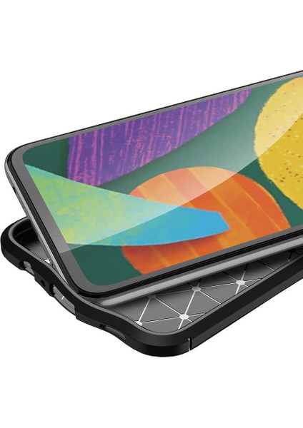 - Samsung Galaxy A03S - Kılıf Auto Focus Karbon Niss Silikon Kapak - Siyah - T19703