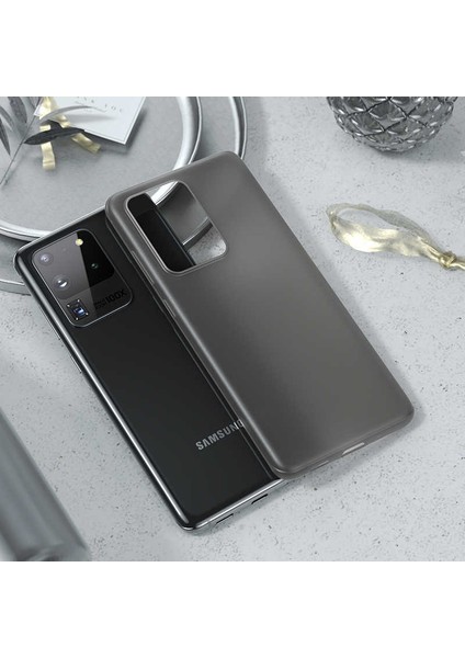 - Samsung Galaxy S20 Ultra - Kılıf 1.Kalite Mat Ultra İnce PP Kapak - Beyaz - T12028