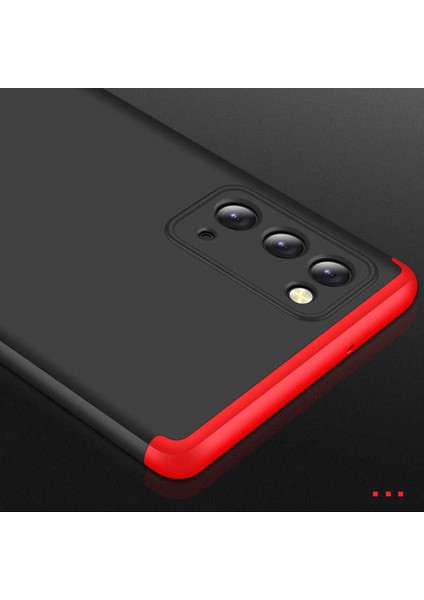 - Samsung Galaxy Note 20 - Kılıf Parmak izi Yapmayan 3 Parça Ays Kapak - Mavi - T15098