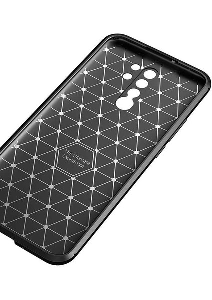 - Xiaomi Redmi 9 - Kılıf Auto Focus Karbon Negro Silikon Kapak - Siyah - T14198